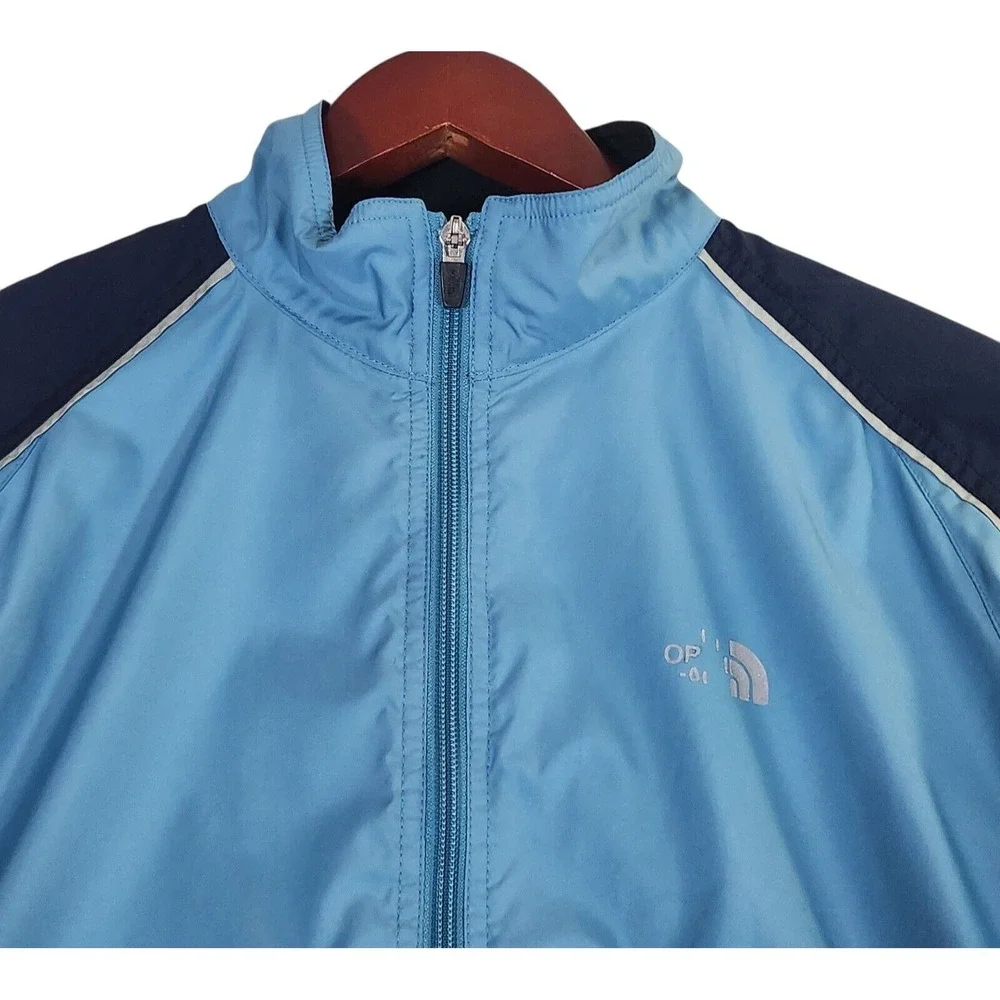 The North Face Windbreaker Women's Medium Blue Lightweight Jacket